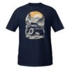 Alpine Sunset Trail - Black 4X4 Trail Rig Unisex T-Shirt - Navy - Image 1