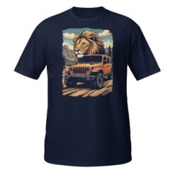 King Of The Trail - Orange Canyon 4X4 Rig Unisex T-Shirt - Navy - Image 4