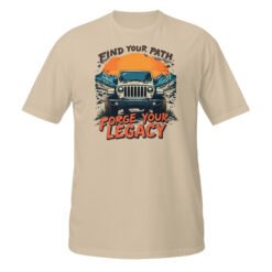 Forge Your Legacy - Desert Sun 4X4 Rig Unisex T-Shirt - Sand - Image 1