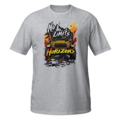 No Limits Just Horizons - Yellow Trail 4X4 Rig Unisex T-Shirt - Sport Grey - Image 1