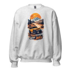 4X4 Gone Wild - Canyon Dust Off-Road Rig Unisex Sweatshirt - Ash - Image 3