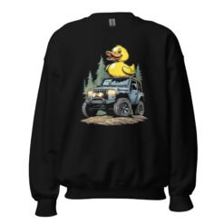 Duck Duck Rig - Duck Duck Rig 4X4 Unisex Sweatshirt - Black - Image 2
