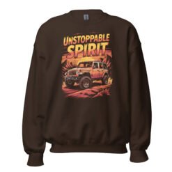 Unstoppable Spirit - Red Rock 4X4 Crawler Unisex Sweatshirt - Dark Chocolate - Image 6
