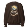 Alpine Trail Expedition - Golden Sunset Off-Road Rig Unisex Sweatshirt - Dark Chocolate - Image 1