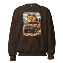 King Of The Trail - Apex Crawler 4X4 Rig Unisex Sweatshirt - Dark Chocolate - Image 5