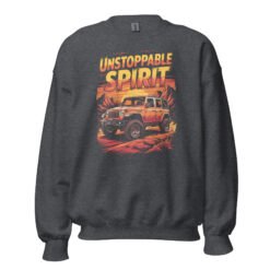 Unstoppable Spirit - Red Rock 4X4 Crawler Unisex Sweatshirt - Dark Heather - Image 9