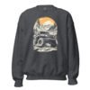 Alpine Sunset Trail - Golden Sunset 4X4 Crawler Unisex Sweatshirt - Dark Heather - Image 1