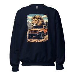 King Of The Trail - Apex Crawler 4X4 Rig Unisex Sweatshirt - Navy - Image 3