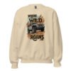 Where The Wild Roams - Khaki Trail 4X4 Explorer Unisex Sweatshirt - Sand - Image 1