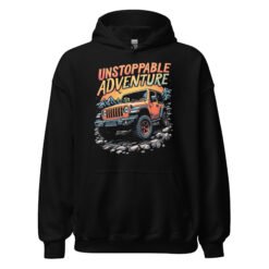 Unisex Hoodie - Black - Image 2