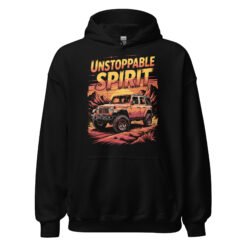Unstoppable Spirit - Slickrock Canyon 4X4 Trail Unisex Hoodie - Black - Image 2