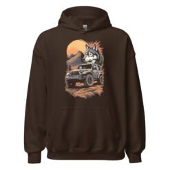 Lone Wolf - Apex Predator 4X4 Rig Unisex Hoodie - Dark Chocolate - Image 5
