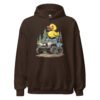 Duck Duck Rig - Slate Blue 4X4 Rig Unisex Hoodie - Dark Chocolate - Image 1