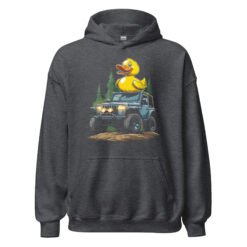 Duck Duck Rig - Slate Blue 4X4 Rig Unisex Hoodie - Dark Heather - Image 7