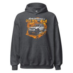Old Man With A 4X4 - Canyon Trail 4X4 Crawler Unisex Hoodie - Dark Heather - Image 7