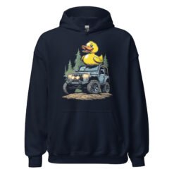 Duck Duck Rig - Slate Blue 4X4 Rig Unisex Hoodie - Navy - Image 4