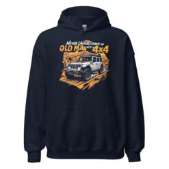 Old Man With A 4X4 - Canyon Trail 4X4 Crawler Unisex Hoodie - Navy - Image 1