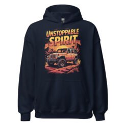 Unstoppable Spirit - Slickrock Canyon 4X4 Trail Unisex Hoodie - Navy - Image 1