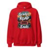 Go Where The Road Ends - Wilderness Timber Off-Road Unisex Hoodie - Red - Image 1