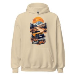 4X4 Gone Wild - Alpine Canyon Off-Road Rig Unisex Hoodie - Sand - Image 2