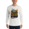 No Limits Just Horizons - Alpine Peak Off-Road Men’s Long Sleeve Shirt - Ash - Image 1