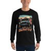 Explore The Uncharted - Red Rock Off-Road Expedition Men's Long Sleeve Shirt - Black - Image 1