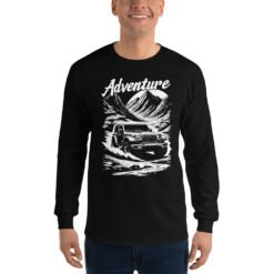 Adventure - Alpine Peak Off-Road Rig Men's Long Sleeve Shirt - Black - Image 2
