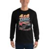 4X4 Dad - Red Rig 4X4 Dad Men's Long Sleeve Shirt - Black - Image 1