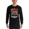 Off-Road Freedom - Desert Trail Off-Road Rig Men’s Long Sleeve Shirt - Black - Image 1