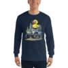 Duck Duck Rig - Ducked Up Off-Road Rig Men's Long Sleeve Shirt - Navy - Image 1