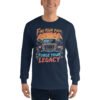Find Your Path Forge Your Legacy - Summit Trail Off-Road Rig Men’s Long Sleeve Shirt - Navy - Image 1
