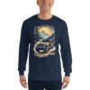 Alpine Trail Expedition - Mountain Ridge Off-Road Rig Men's Long Sleeve Shirt - Navy - Image 1