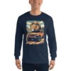 King Of The Trail - Sandstone Peak Off-Road Rig Men's Long Sleeve Shirt - Navy - Image 1