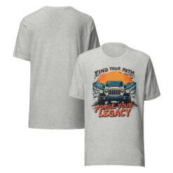 Forge Your Legacy - Teal Peak 4X4 Crawler Unisex Graphic Tee - Athletic Heather - Image 2