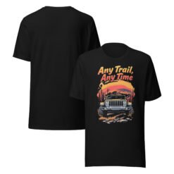 Any Trail Any Time - Timber Crest 4X4 Unisex Graphic Tee - Black - Image 1