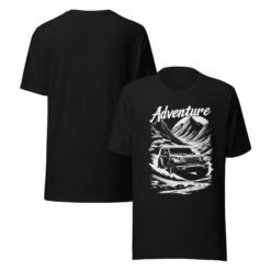 Adventure - Alpine Summit 4X4 Unisex Graphic Tee - Black - Image 2