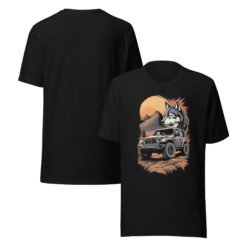 Lone Wolf - Nocturnal 4X4 Crawler Unisex Graphic Tee - Black - Image 1