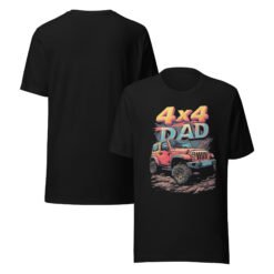 4X4 Dad - Family Trail 4X4 Dad Unisex Graphic Tee - Black - Image 2
