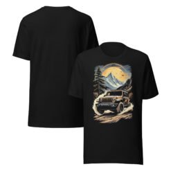 Alpine Trail Expedition - Wilderness Creek 4X4 Rig Graphic Tee - Black - Image 2