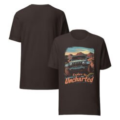 Explore The Uncharted - Red Mesa 4X4 Crawler Unisex Graphic Tee - Brown - Image 3