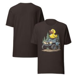 Duck Duck Rig - Amber Light 4X4 Rig Unisex Graphic Tee - Brown - Image 5