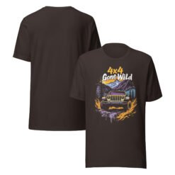 4X4 Gone Wild - Alpine Ridge 4X4 Rig Unisex Graphic Tee - Brown - Image 5