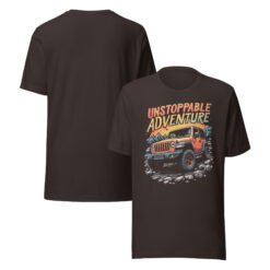 Unstoppable Adventure - Golden Sunset Off-Road Explorer Unisex Graphic Tee - Brown - Image 3