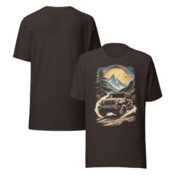 Alpine Trail Expedition - Wilderness Creek 4X4 Rig Graphic Tee - Brown - Image 5