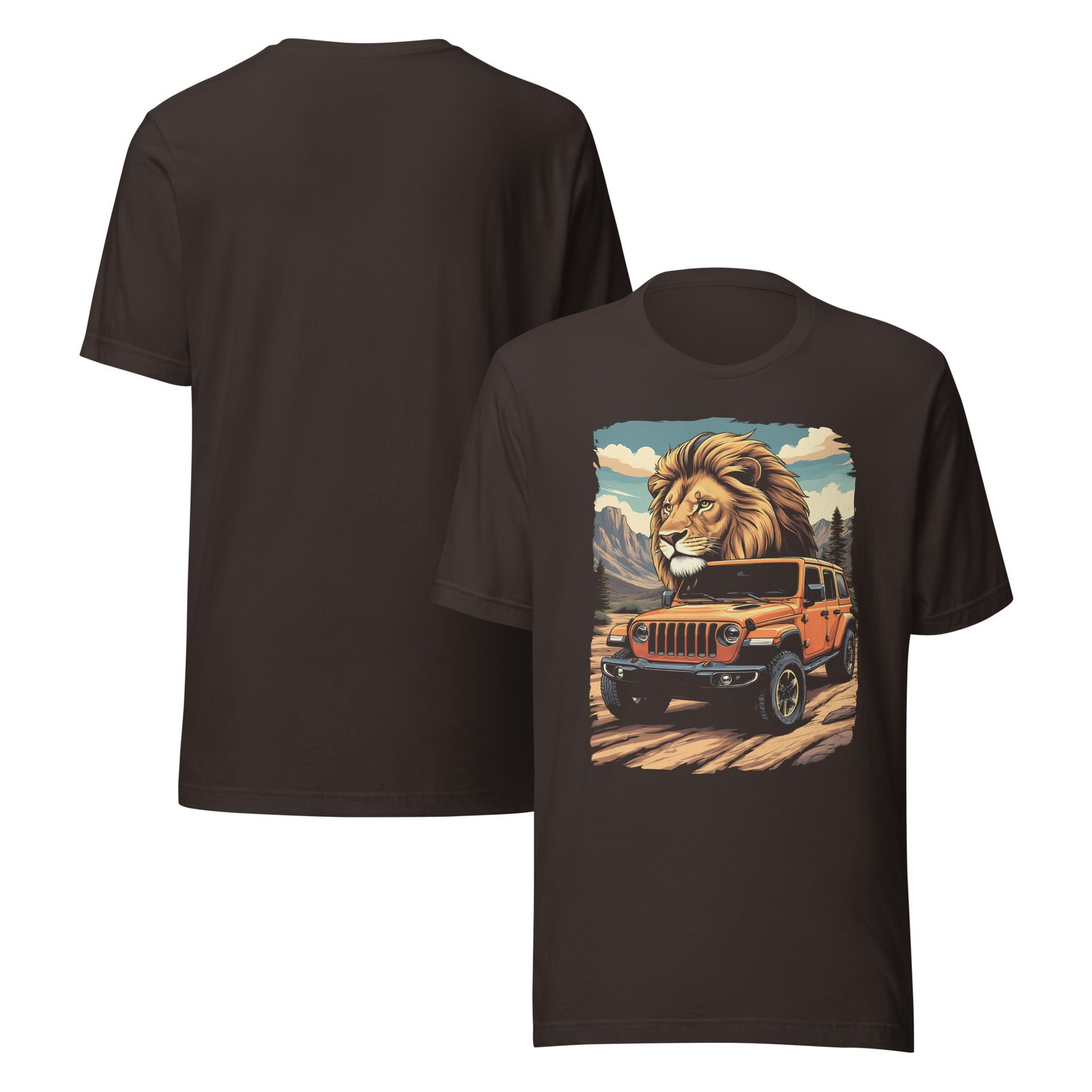 King Of The Trail - Slickrock Pass 4X4 Rig Graphic Tee - Brown - Image 4