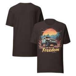 Off-Road Freedom - Wild Divide 4X4 Rig Graphic Tee - Brown - Image 4