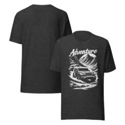 Adventure - Alpine Summit 4X4 Unisex Graphic Tee - Dark Grey Heather - Image 5