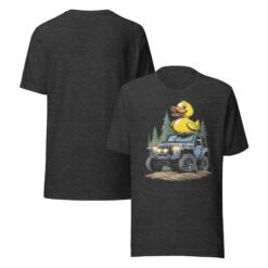 Duck Duck Rig - Amber Light 4X4 Rig Unisex Graphic Tee - Dark Grey Heather - Image 6