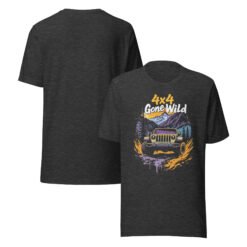 4X4 Gone Wild - Alpine Ridge 4X4 Rig Unisex Graphic Tee - Dark Grey Heather - Image 6