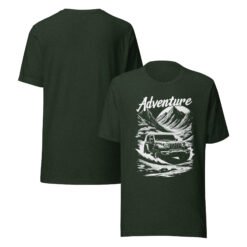 Adventure - Alpine Summit 4X4 Unisex Graphic Tee - Heather Emerald - Image 1